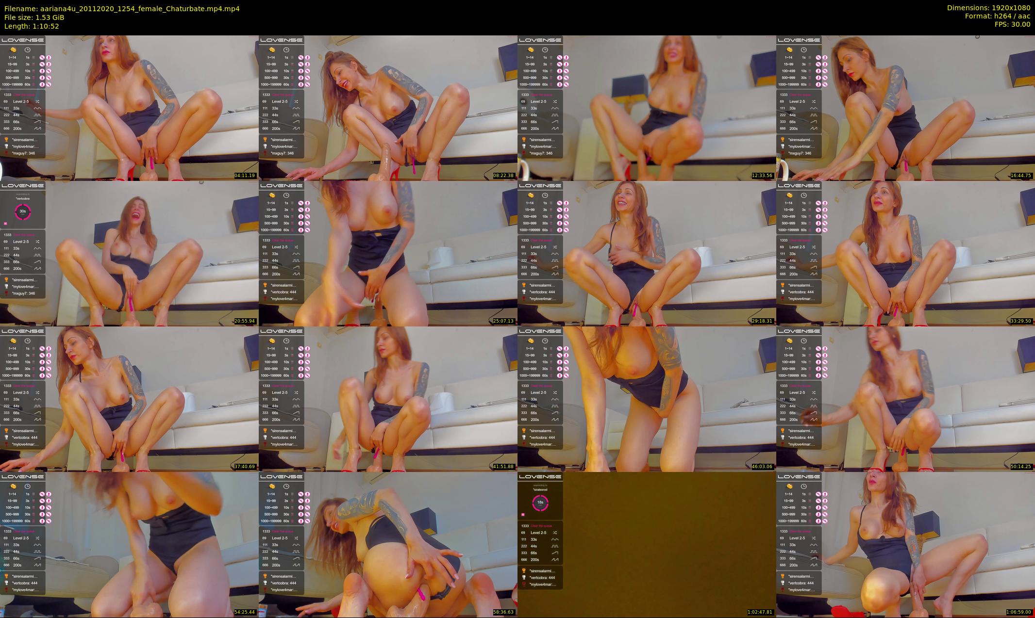 aariana4u — 71 minute Chaturbate female cam show recording, 1080p, Nov 20, 2020