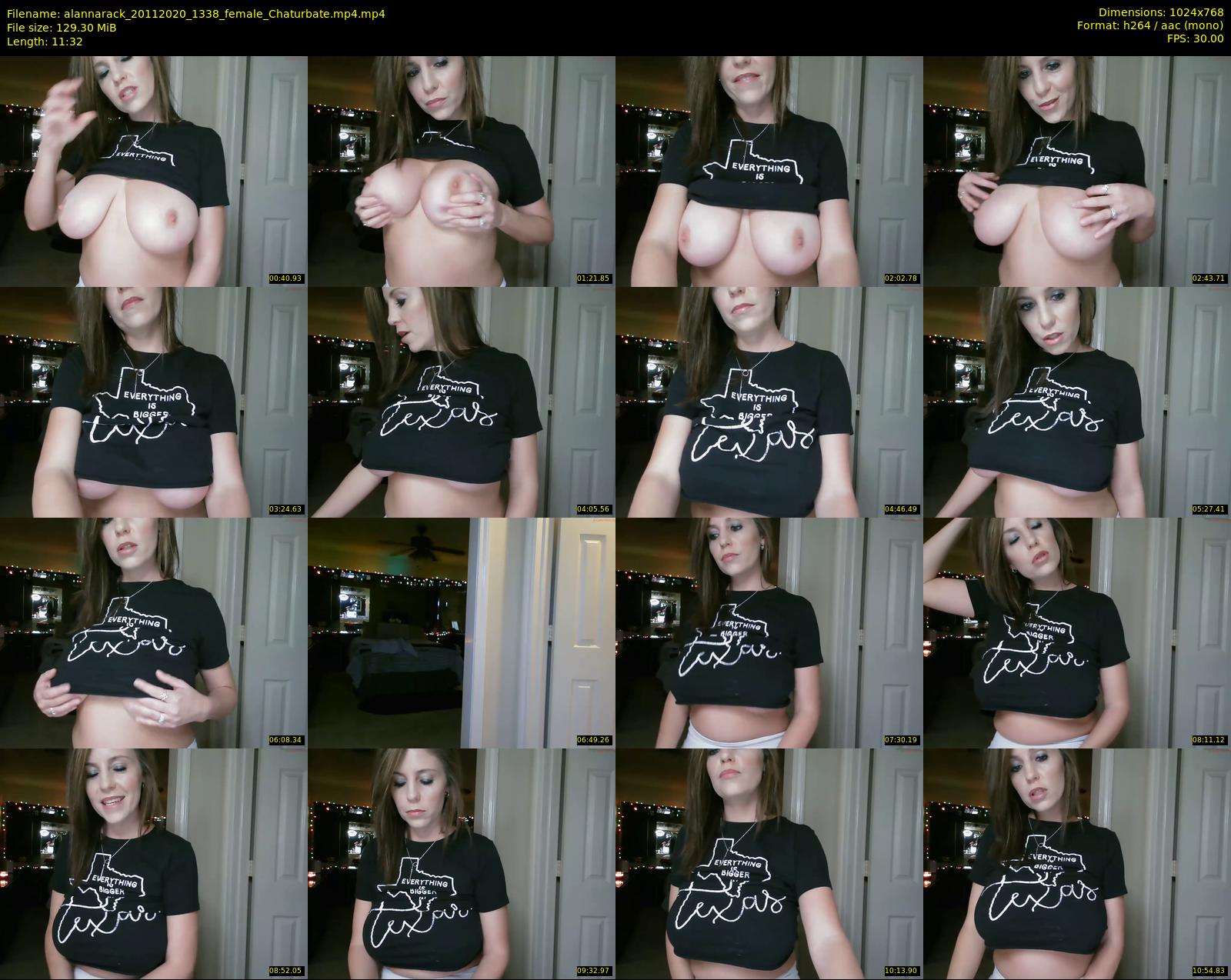 alannarack — 12 minute Chaturbate female cam show recording, 720p, Nov 20, 2020