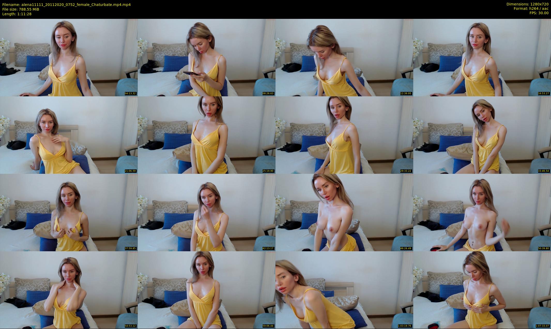 alena11111 — 72 minute Chaturbate female cam show recording, 720p, Nov 20, 2020