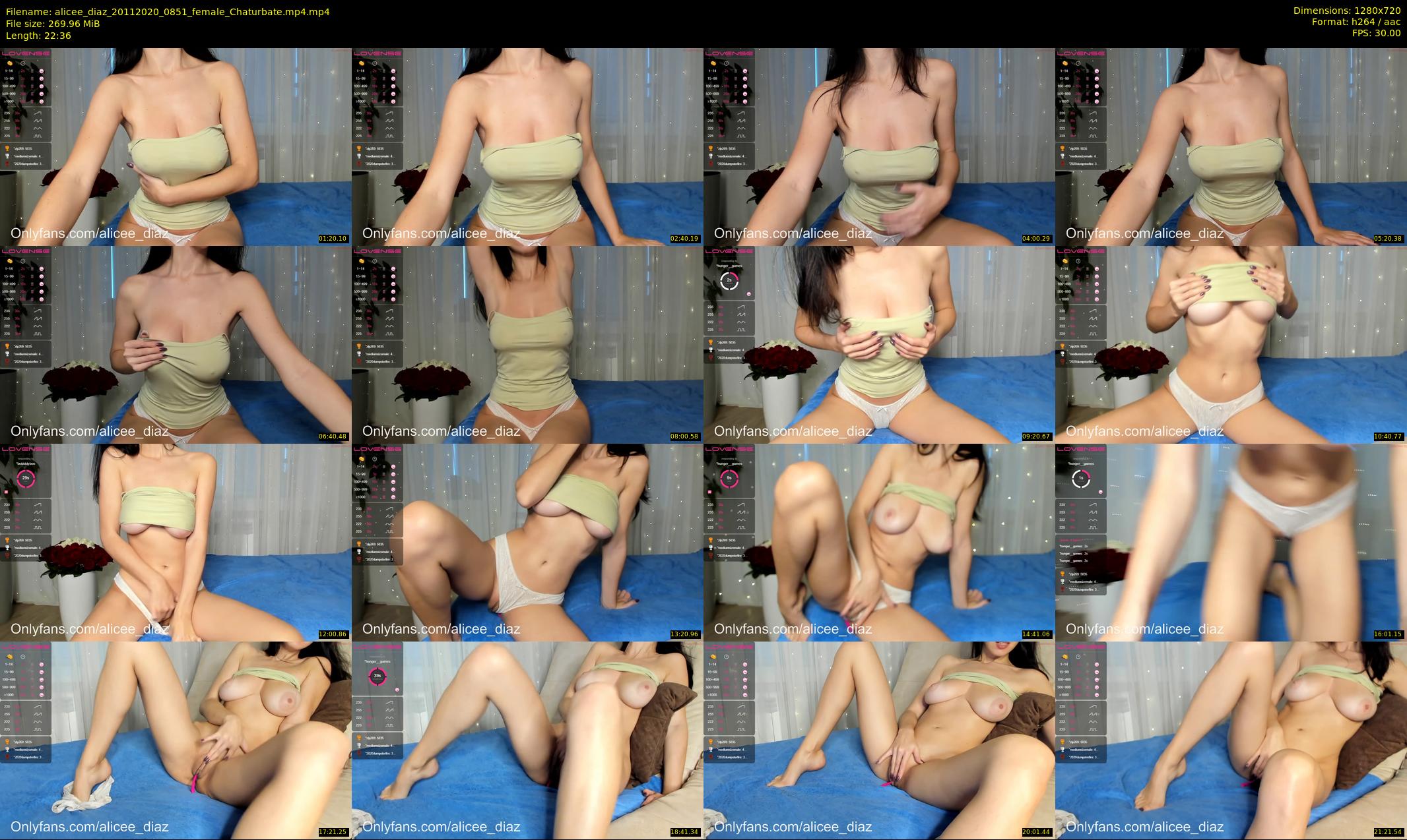 alicee_diaz — 23 minute Chaturbate female cam show recording, 720p, Nov 20, 2020