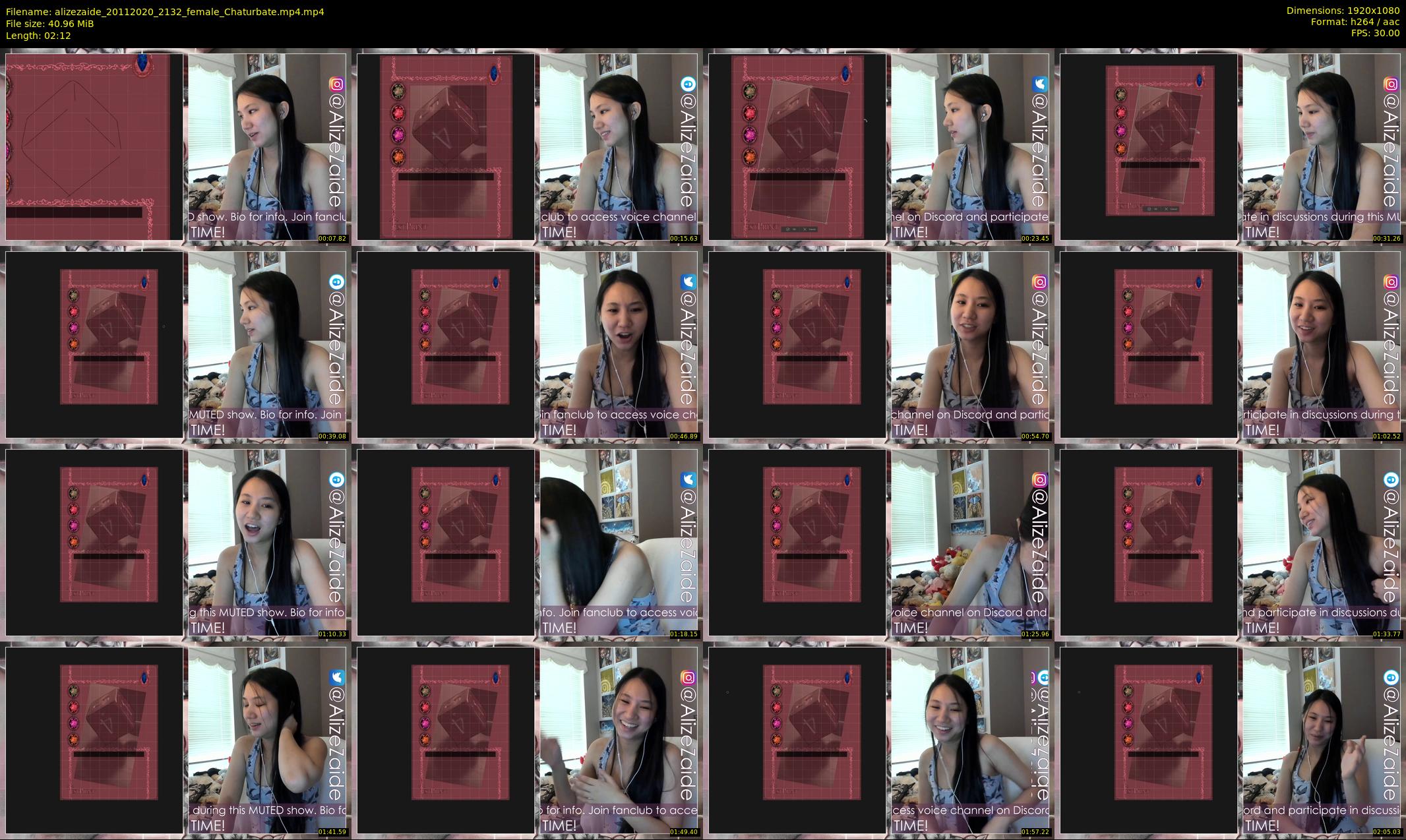 alizezaide — 3 minute Chaturbate female cam show recording, 1080p, Nov 20, 2020