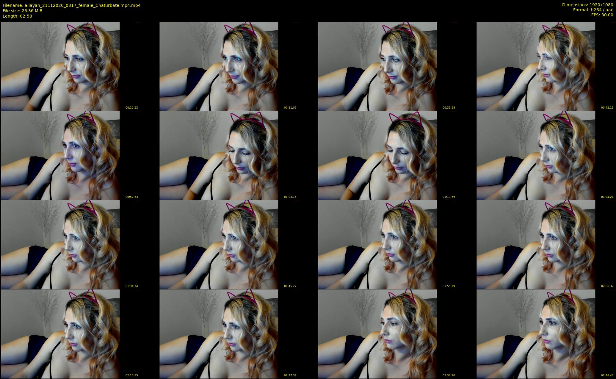 allayah — 3 minute Chaturbate female cam show recording, 1080p, Nov 21, 2020