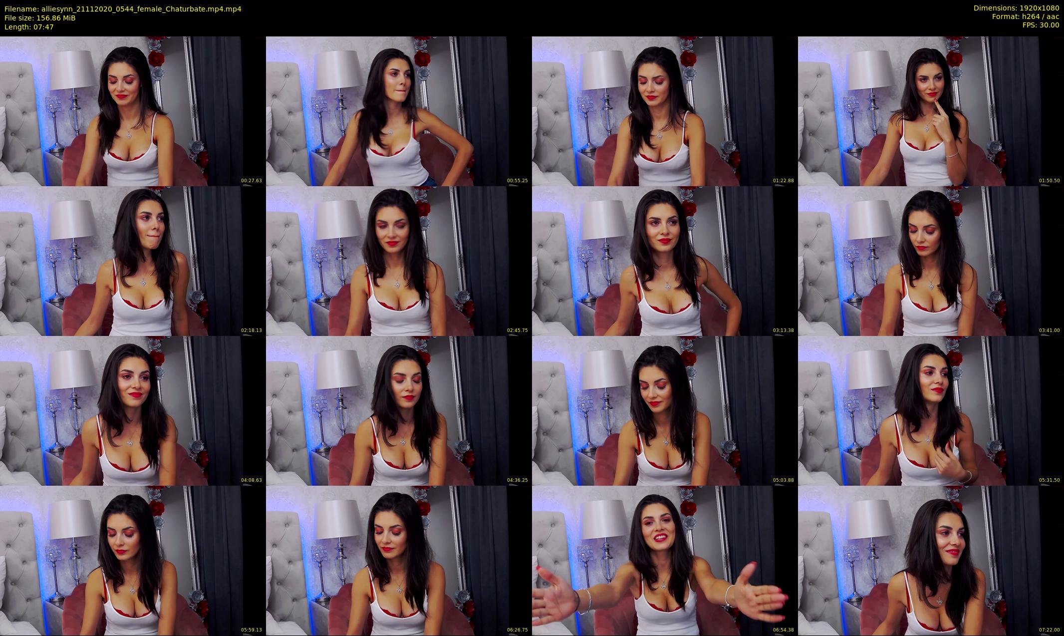 alliesynn — 8 minute Chaturbate female cam show recording, 1080p, Nov 21, 2020