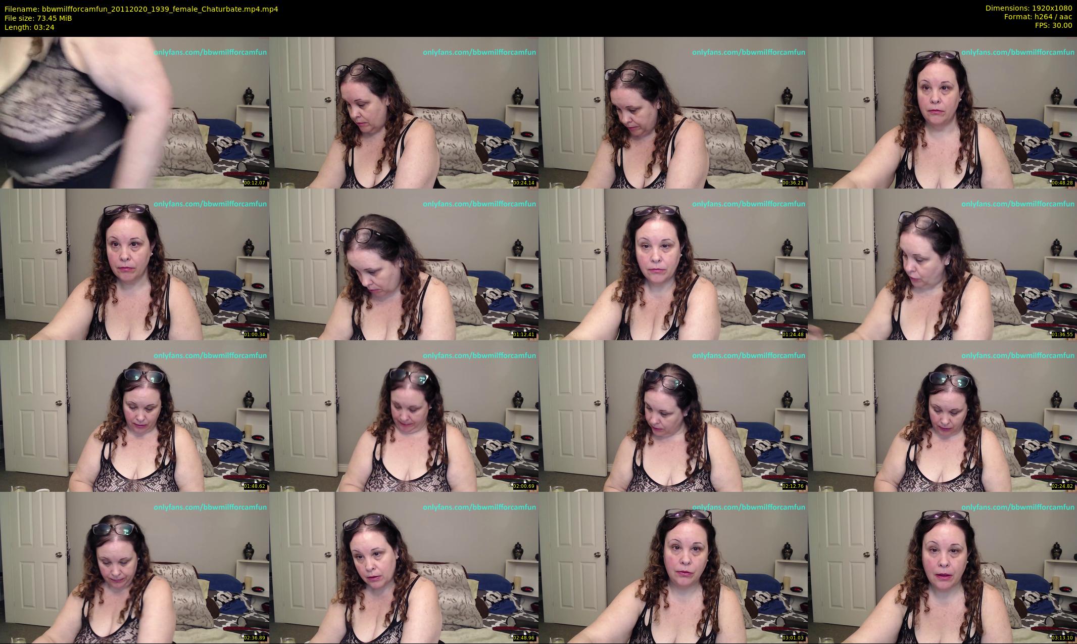 bbwmilfforcamfun — 4 minute Chaturbate female cam show recording, 1080p, Nov 20, 2020