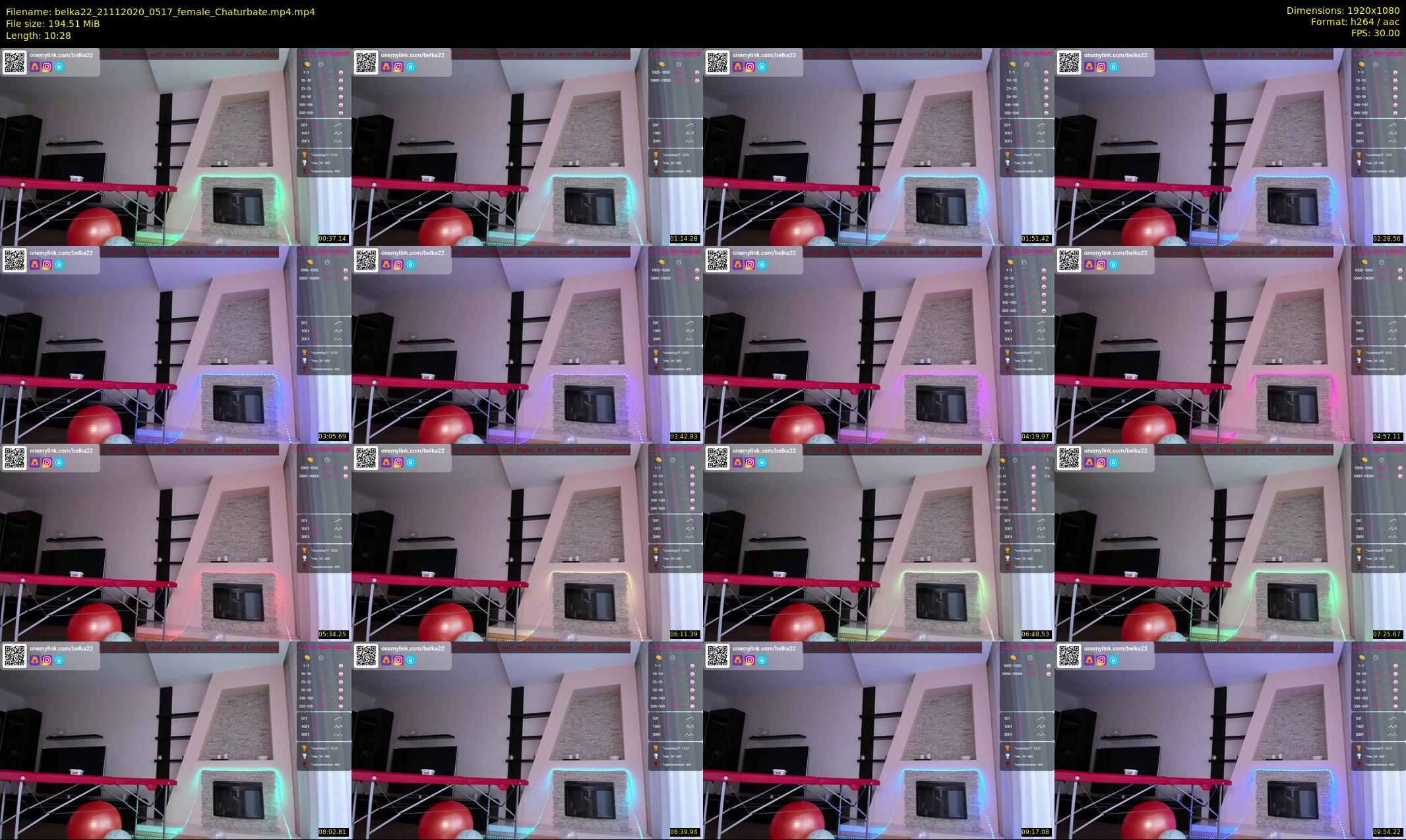 belka22 — 11 minute Chaturbate female cam show recording, 1080p, Nov 21, 2020