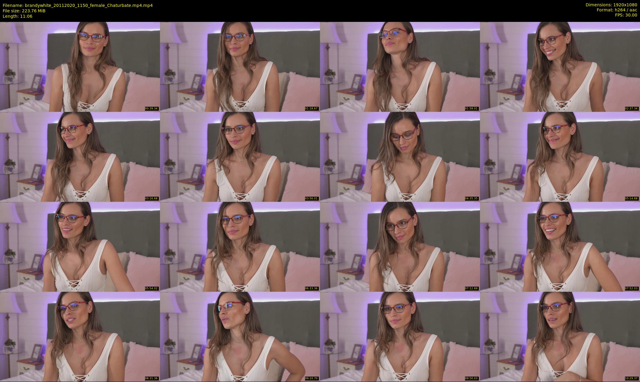 brandywhite — 12 minute Chaturbate female cam show recording, 1080p, Nov 20, 2020