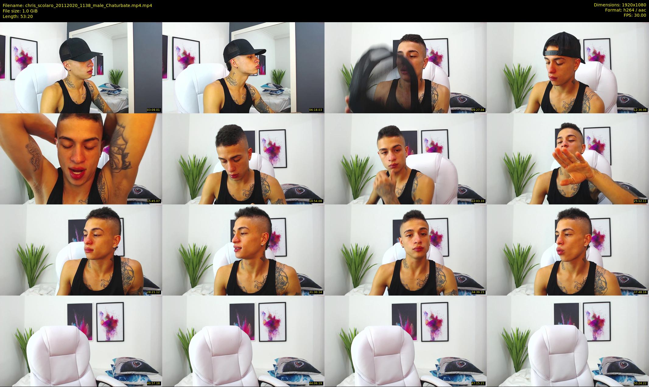 chris_scolaro — 54 minute Chaturbate male cam show recording, 1080p, Nov 20, 2020