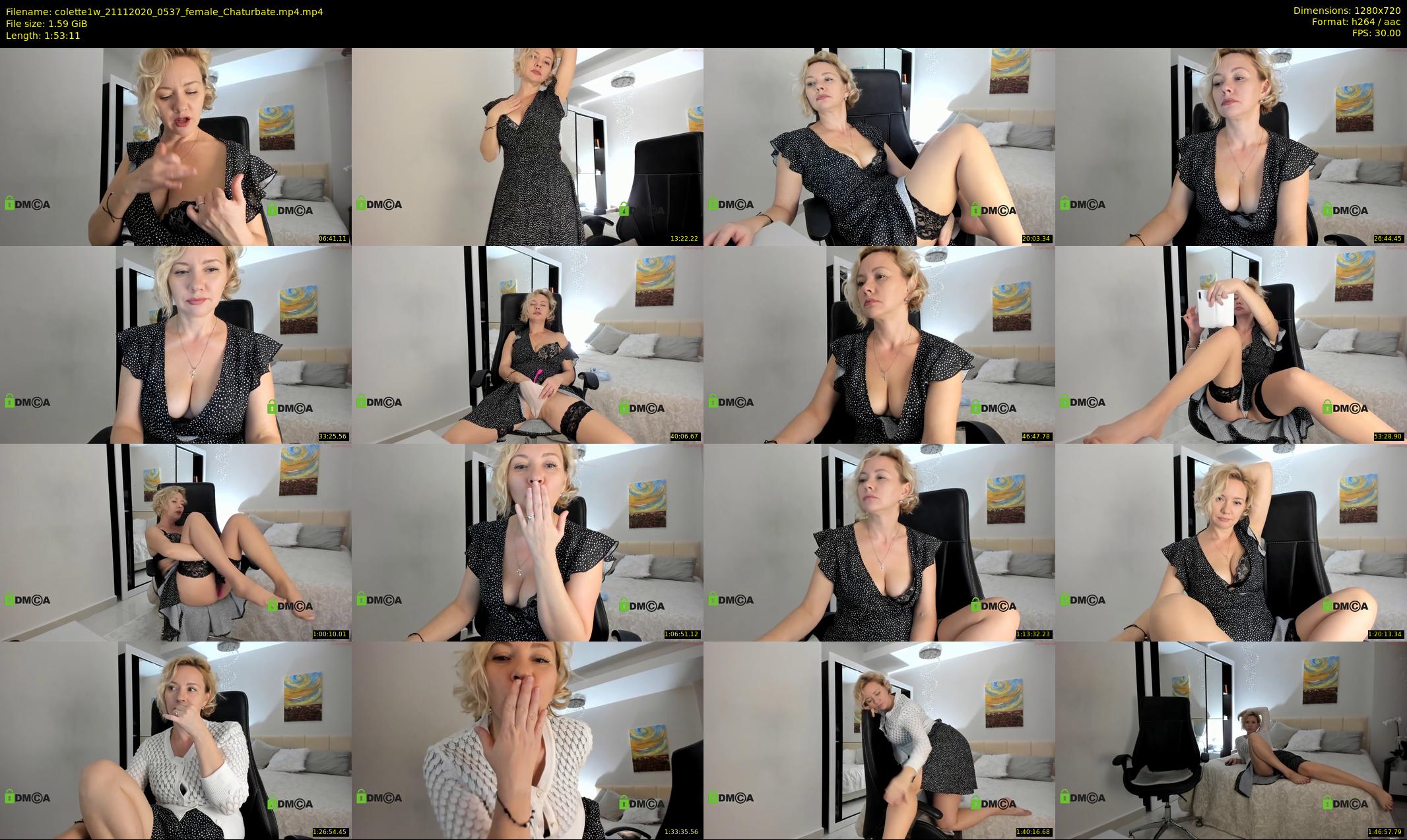 colette1w — 114 minute Chaturbate female cam show recording, 720p, Nov 21, 2020