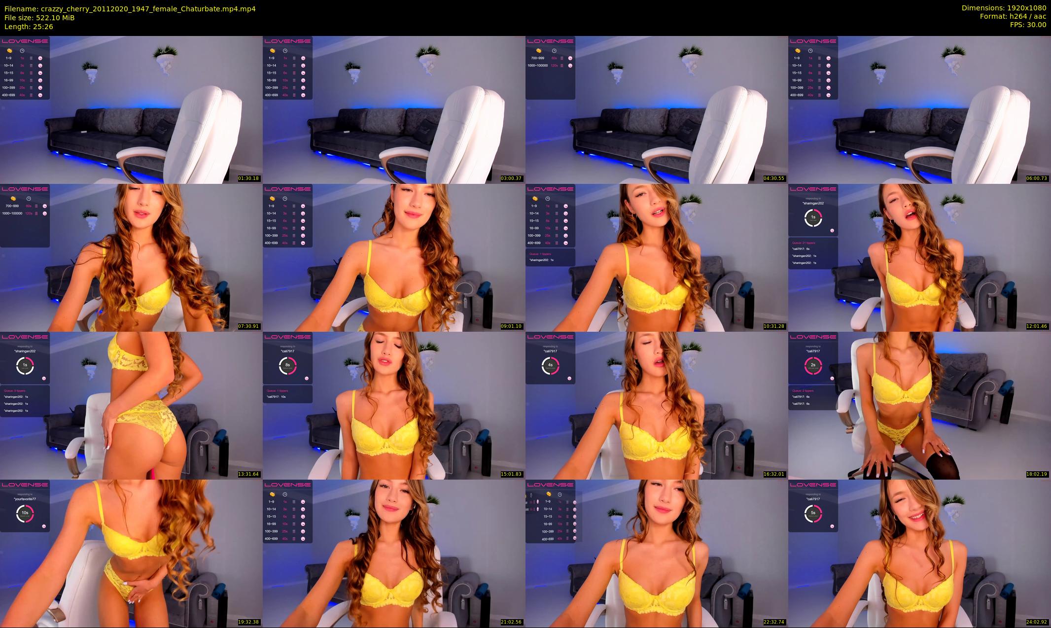 crazzy_cherry — 26 minute Chaturbate female cam show recording, 1080p, Nov 20, 2020