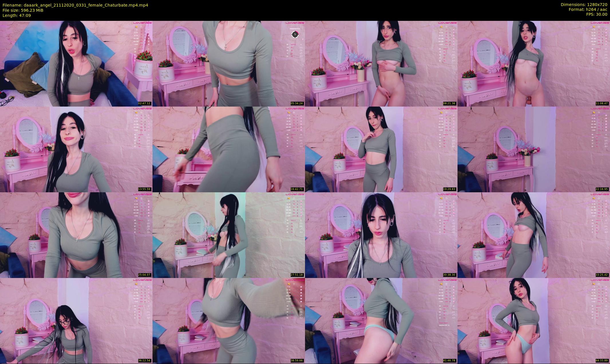 daaark_angel — 48 minute Chaturbate female cam show recording, 720p, Nov 21, 2020