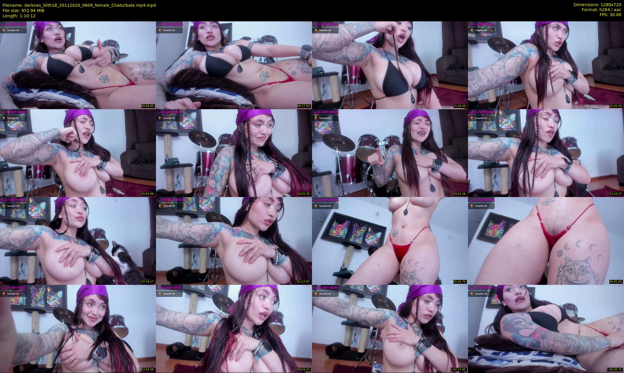 darknes_lilith18 — 71 minute Chaturbate female cam show recording, 720p, Nov 20, 2020