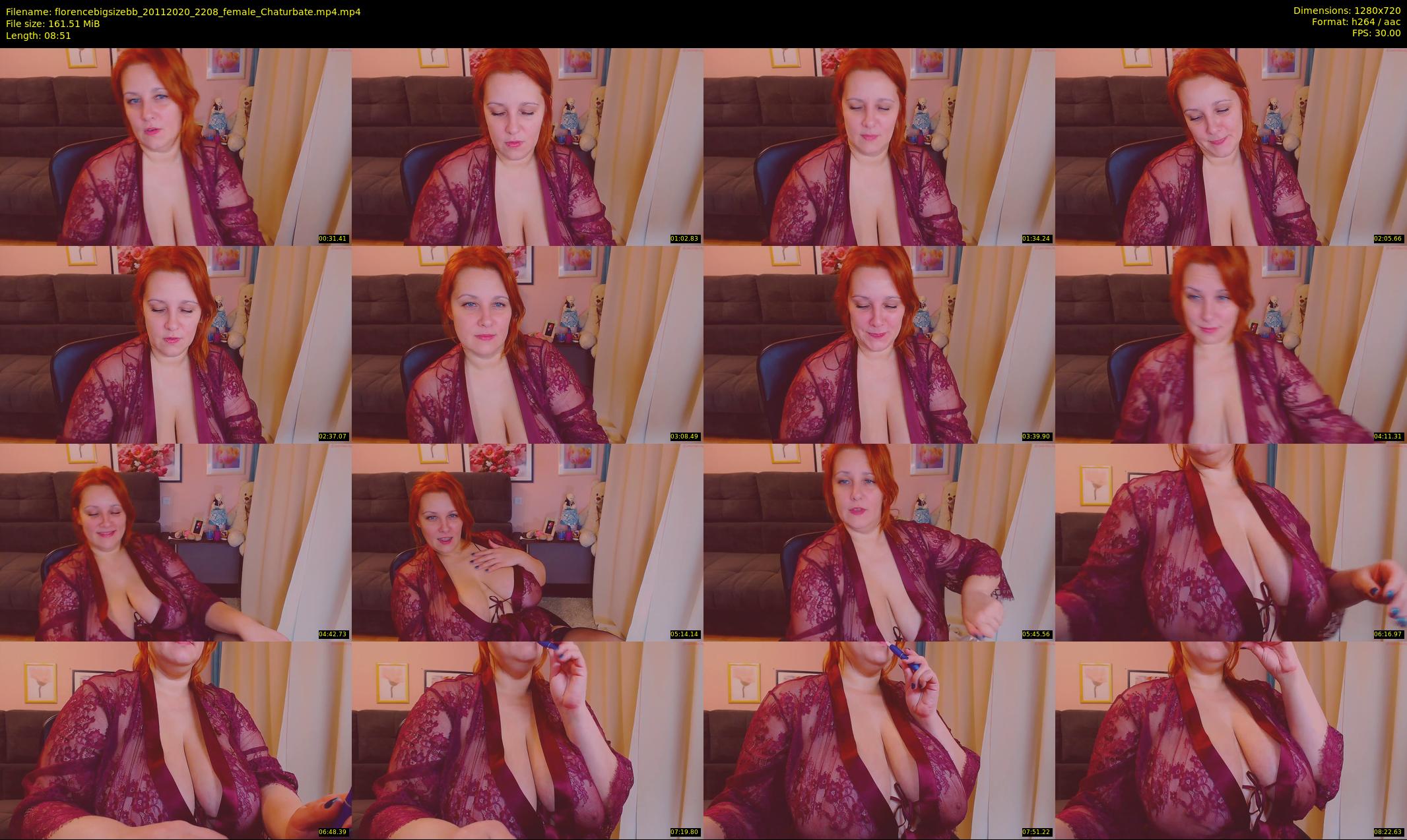 florencebigsizebb — 9 minute Chaturbate female cam show recording, 720p, Nov 20, 2020