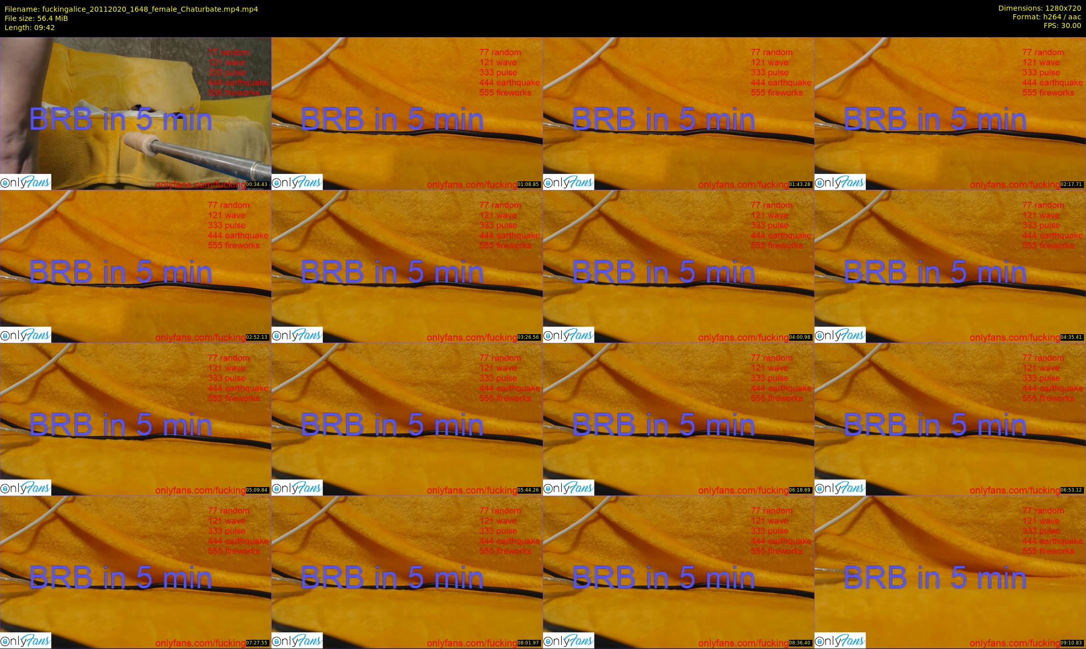 fuckingalice — 10 minute Chaturbate female cam show recording, 720p, Nov 20, 2020