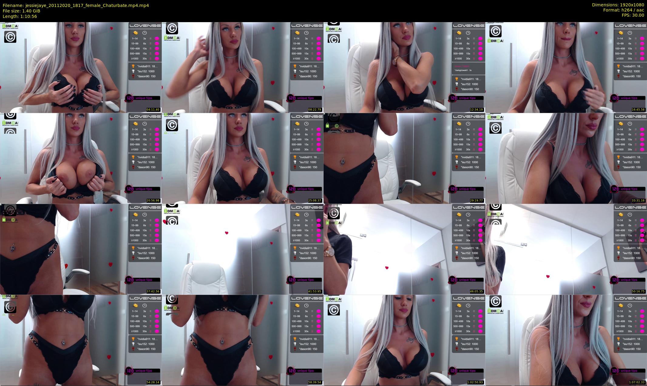 jessiejaye — 71 minute Chaturbate female cam show recording, 1080p, Nov 20, 2020