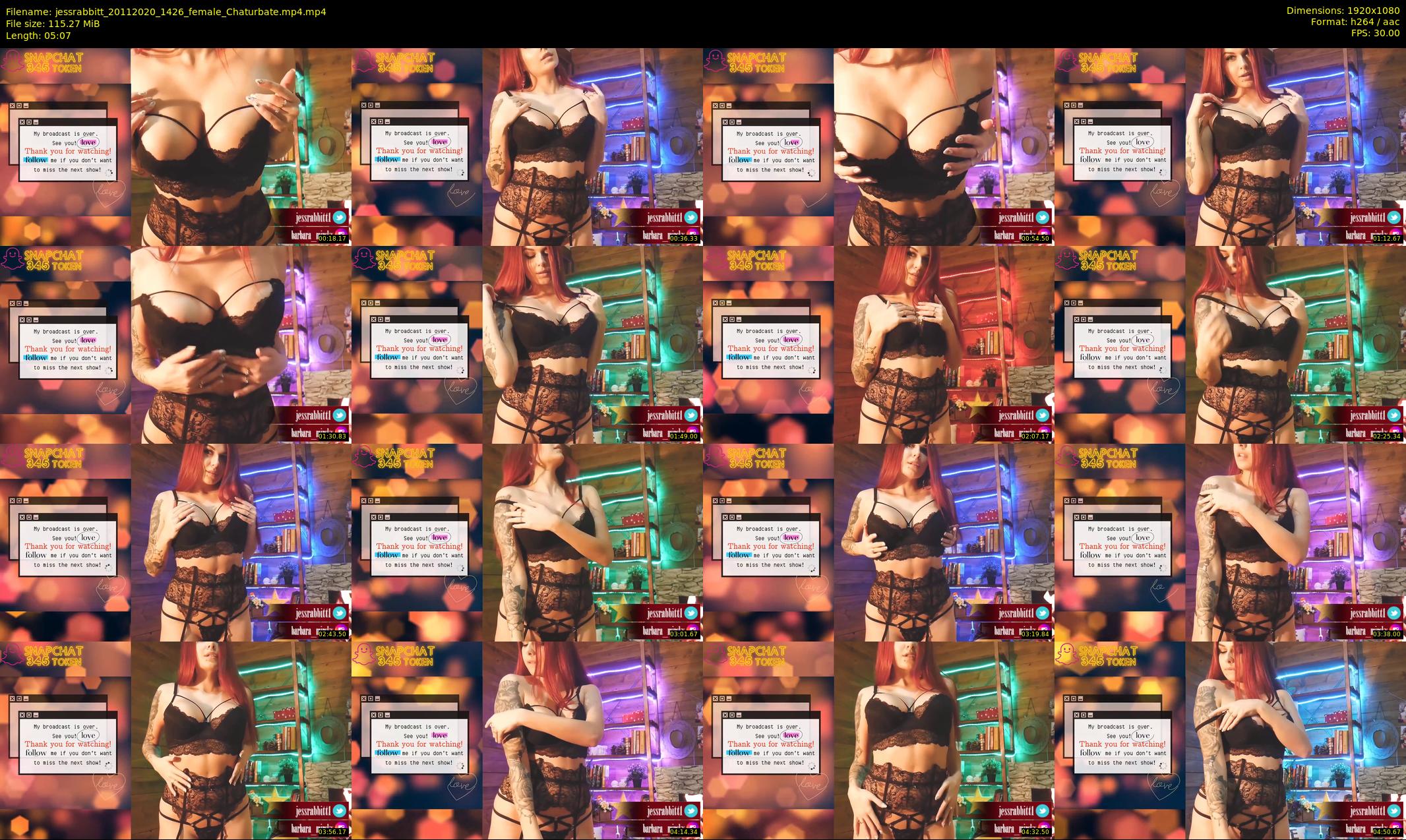 jessrabbitt — 6 minute Chaturbate female cam show recording, 1080p, Nov 20, 2020