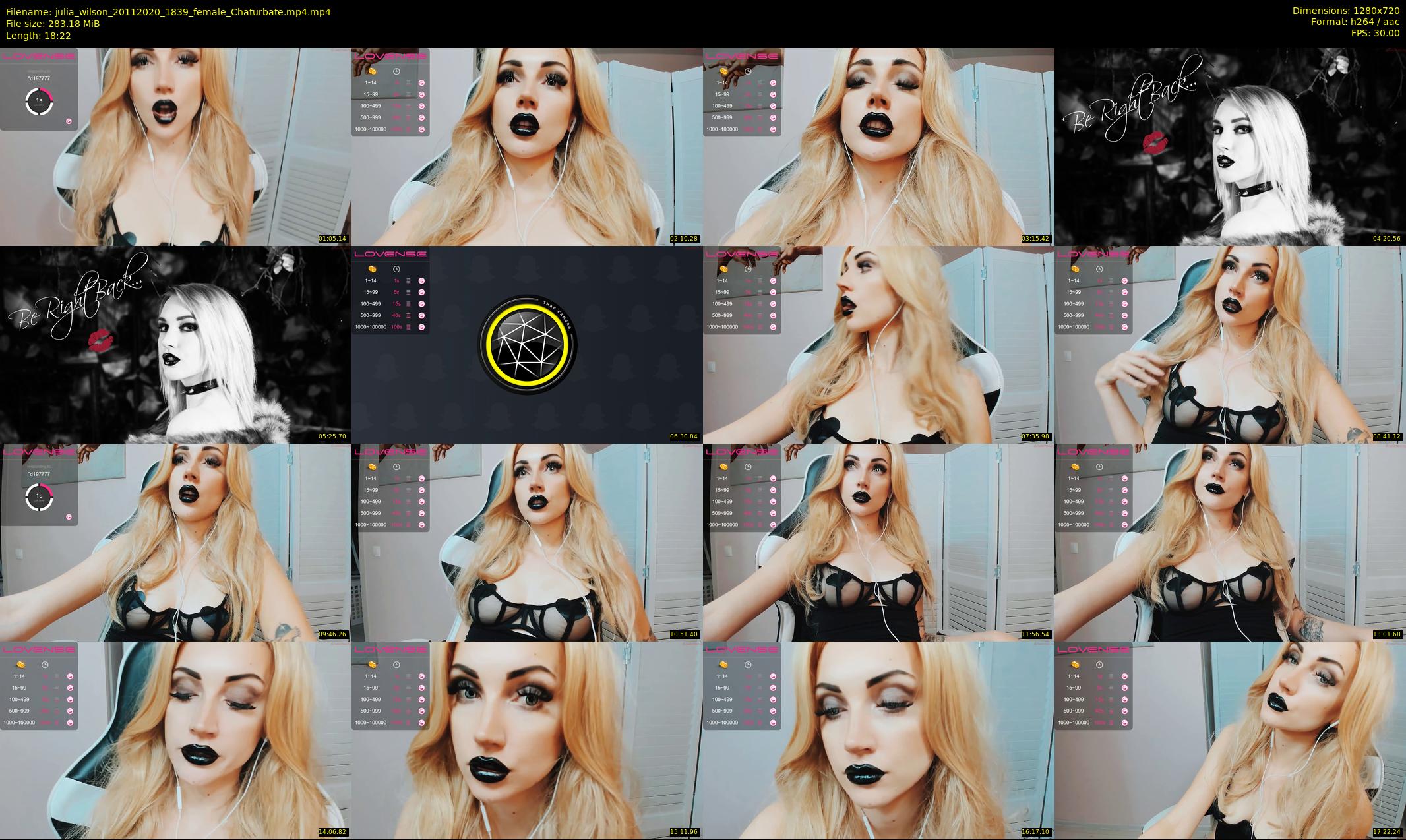 julia_wilson — 19 minute Chaturbate female cam show recording, 720p, Nov 20, 2020