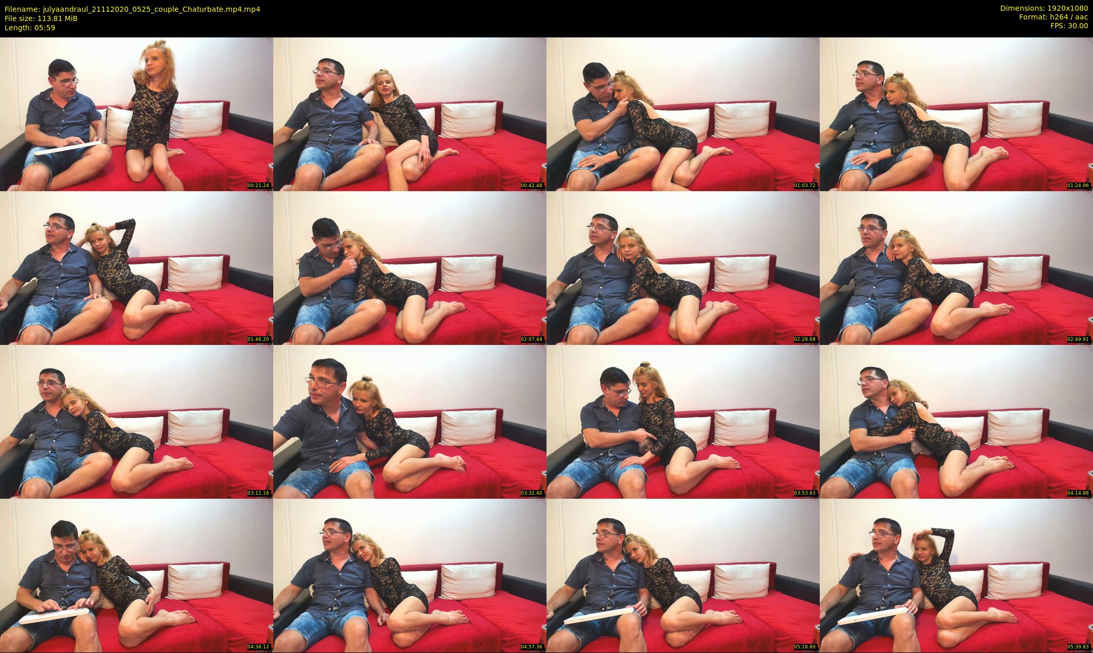 julyaandraul — 6 minute Chaturbate couple cam show recording, 1080p, Nov 21, 2020