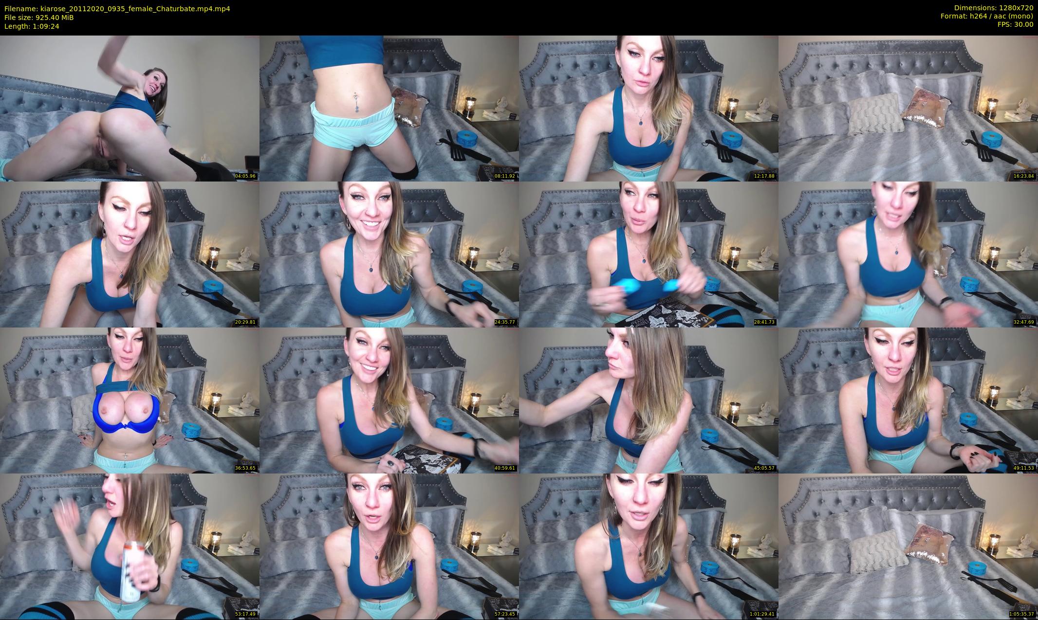 kiarose — 70 minute Chaturbate female cam show recording, 720p, Nov 20, 2020