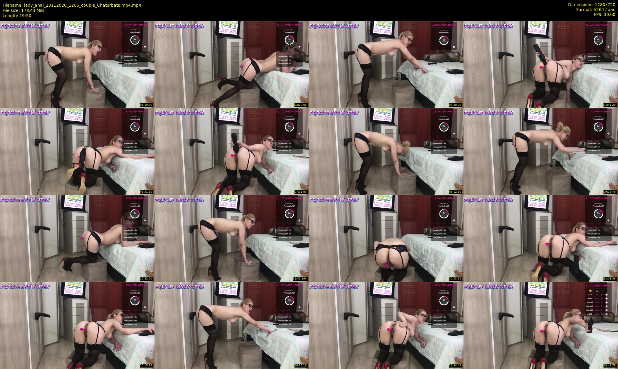 lady_anal — 20 minute Chaturbate female cam show recording, 720p, Nov 20, 2020