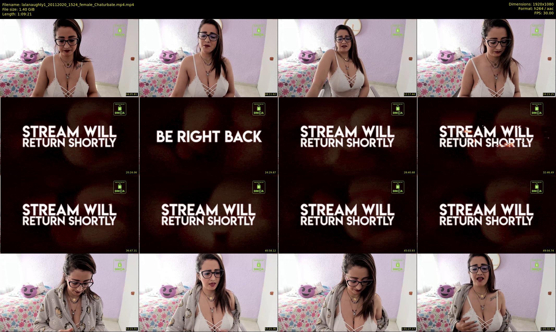 lalanaughty1 — 70 minute Chaturbate female cam show recording, 1080p, Nov 20, 2020