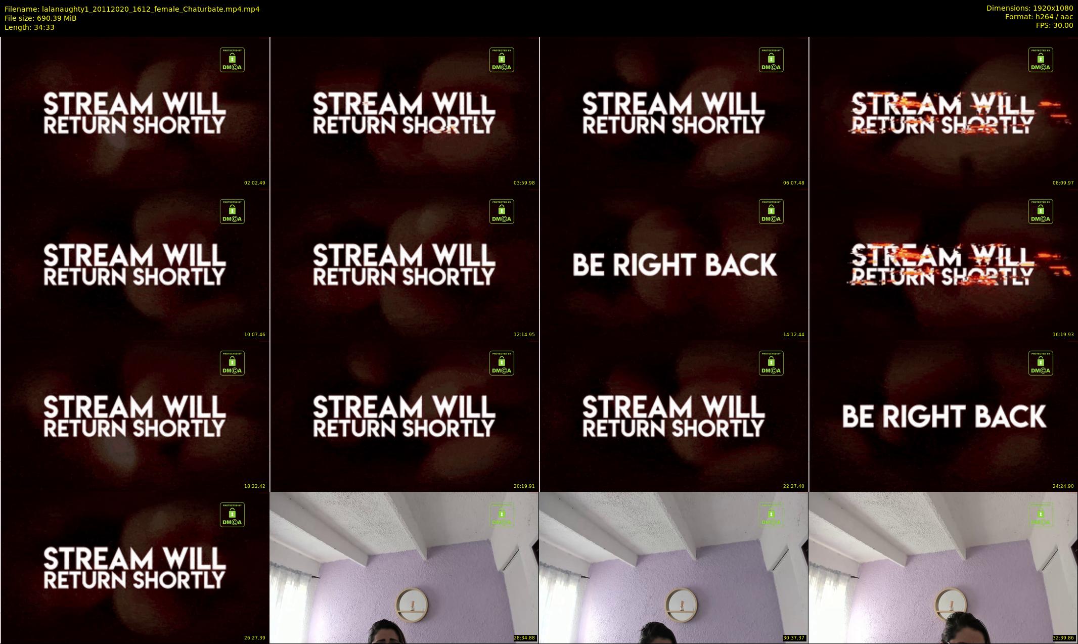 lalanaughty1 — 35 minute Chaturbate female cam show recording, 1080p, Nov 20, 2020