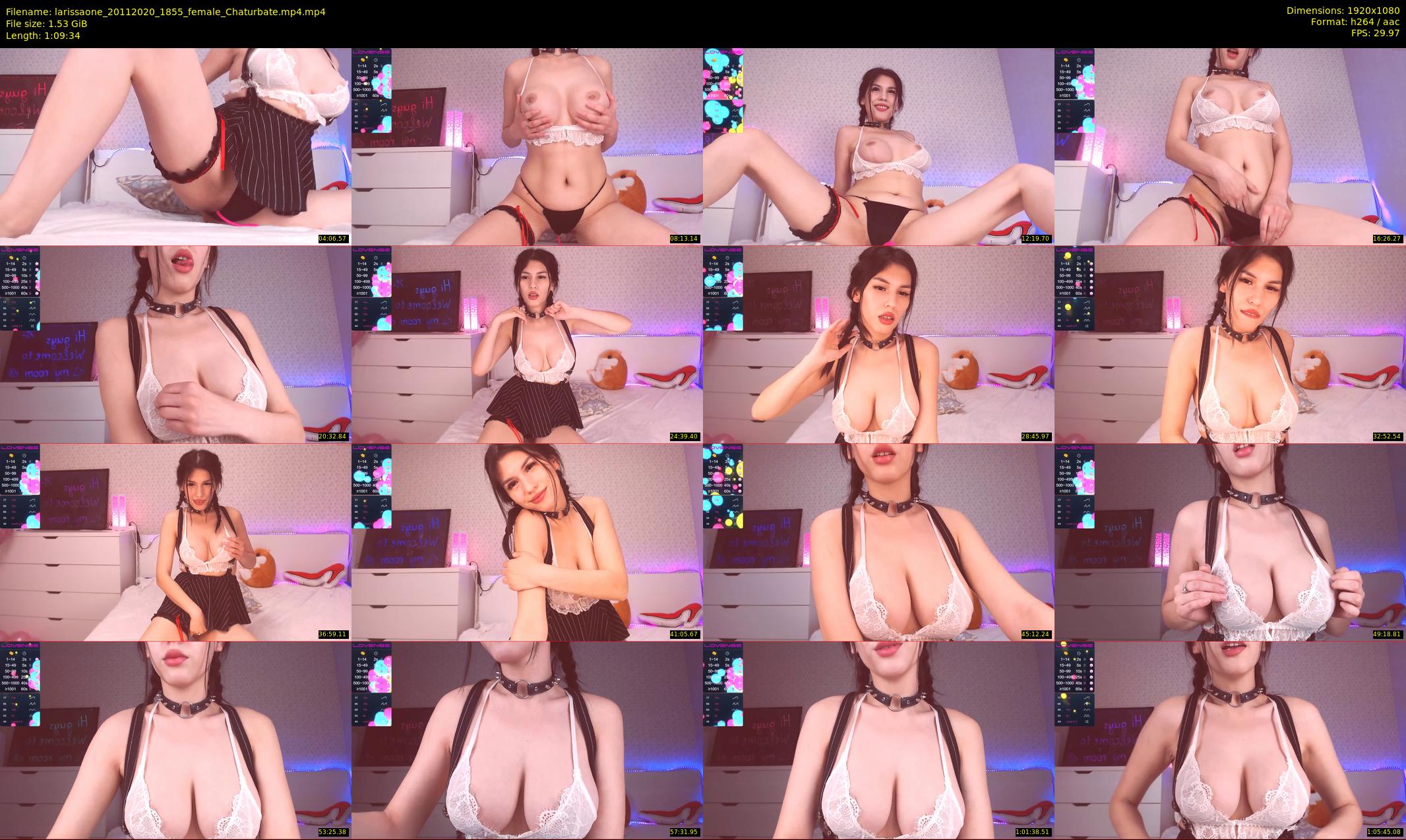 larissaone — 70 minute Chaturbate female cam show recording, 1080p, Nov 20, 2020
