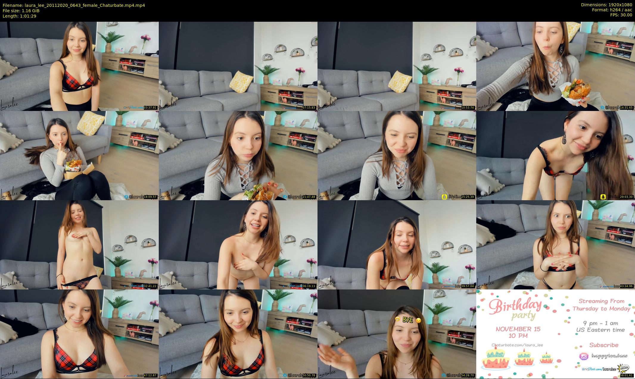laura_lee — 62 minute Chaturbate female cam show recording, 1080p, Nov 20, 2020