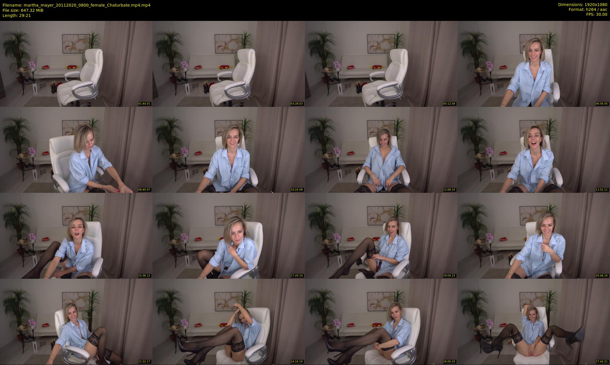 martha_mayer — 30 minute Chaturbate female cam show recording, 1080p, Nov 20, 2020