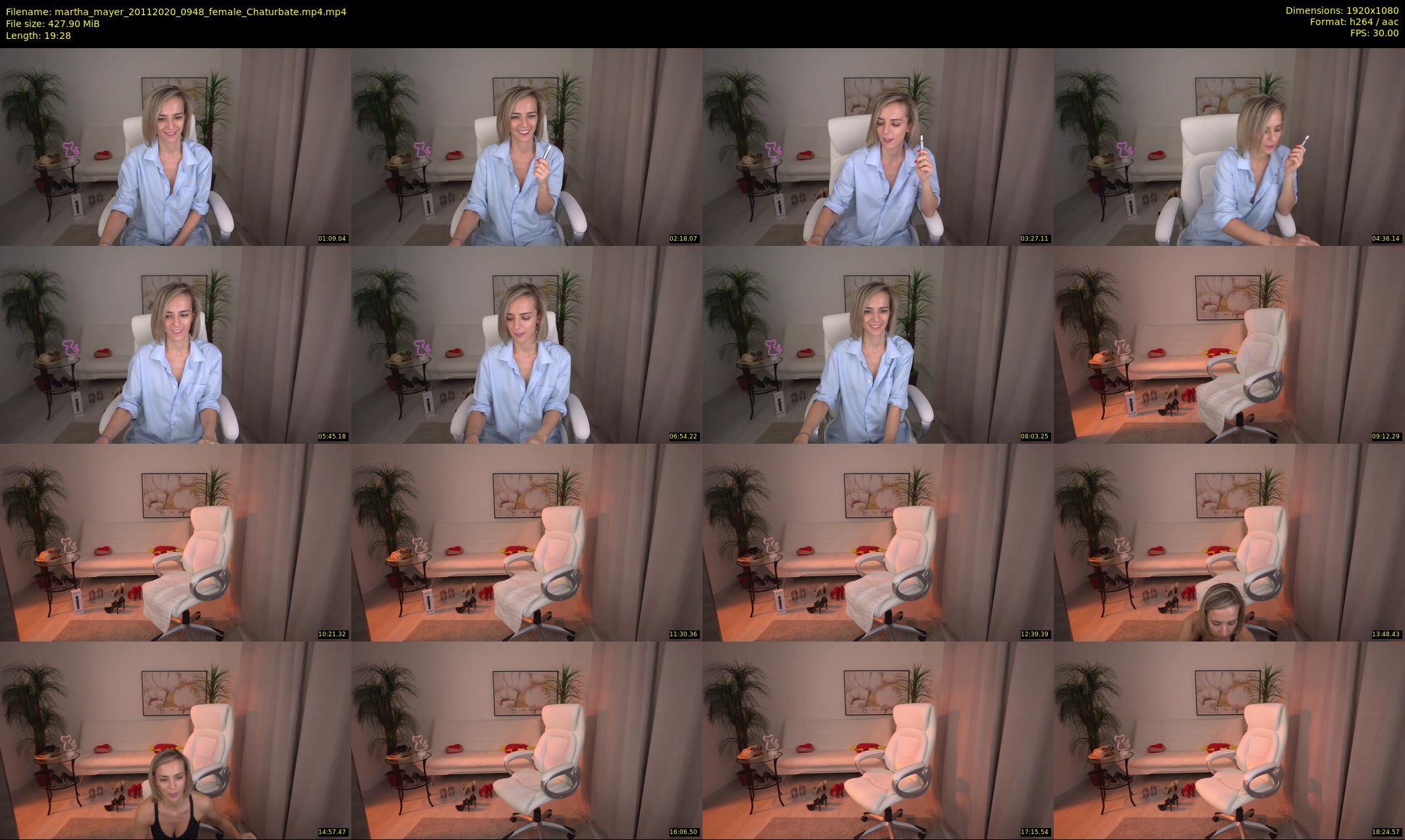martha_mayer — 20 minute Chaturbate female cam show recording, 1080p, Nov 20, 2020