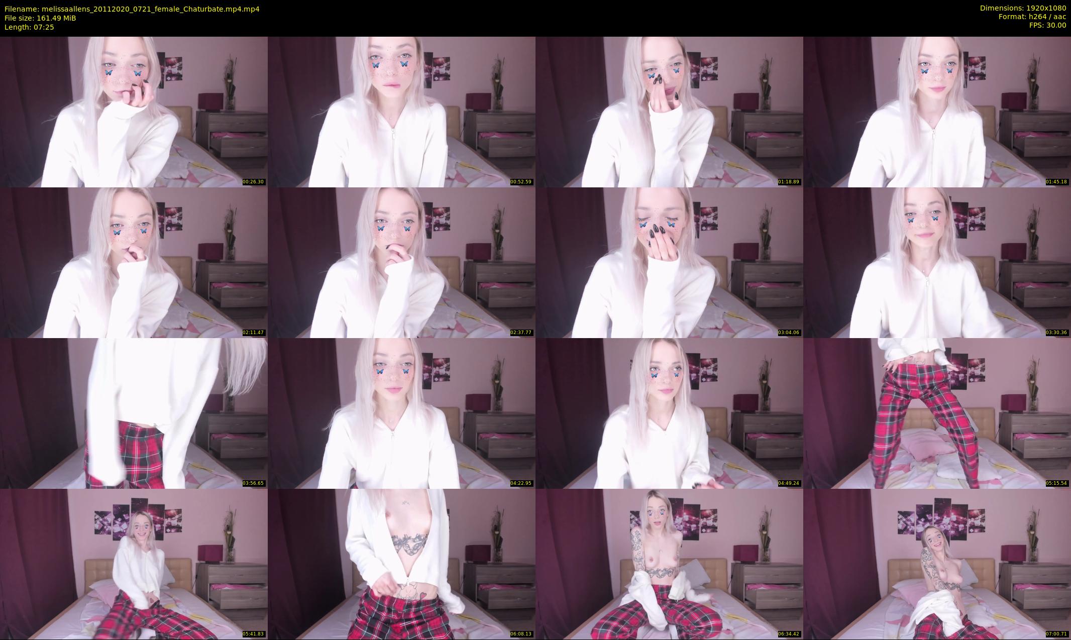 melissaallens — 8 minute Chaturbate female cam show recording, 1080p, Nov 20, 2020