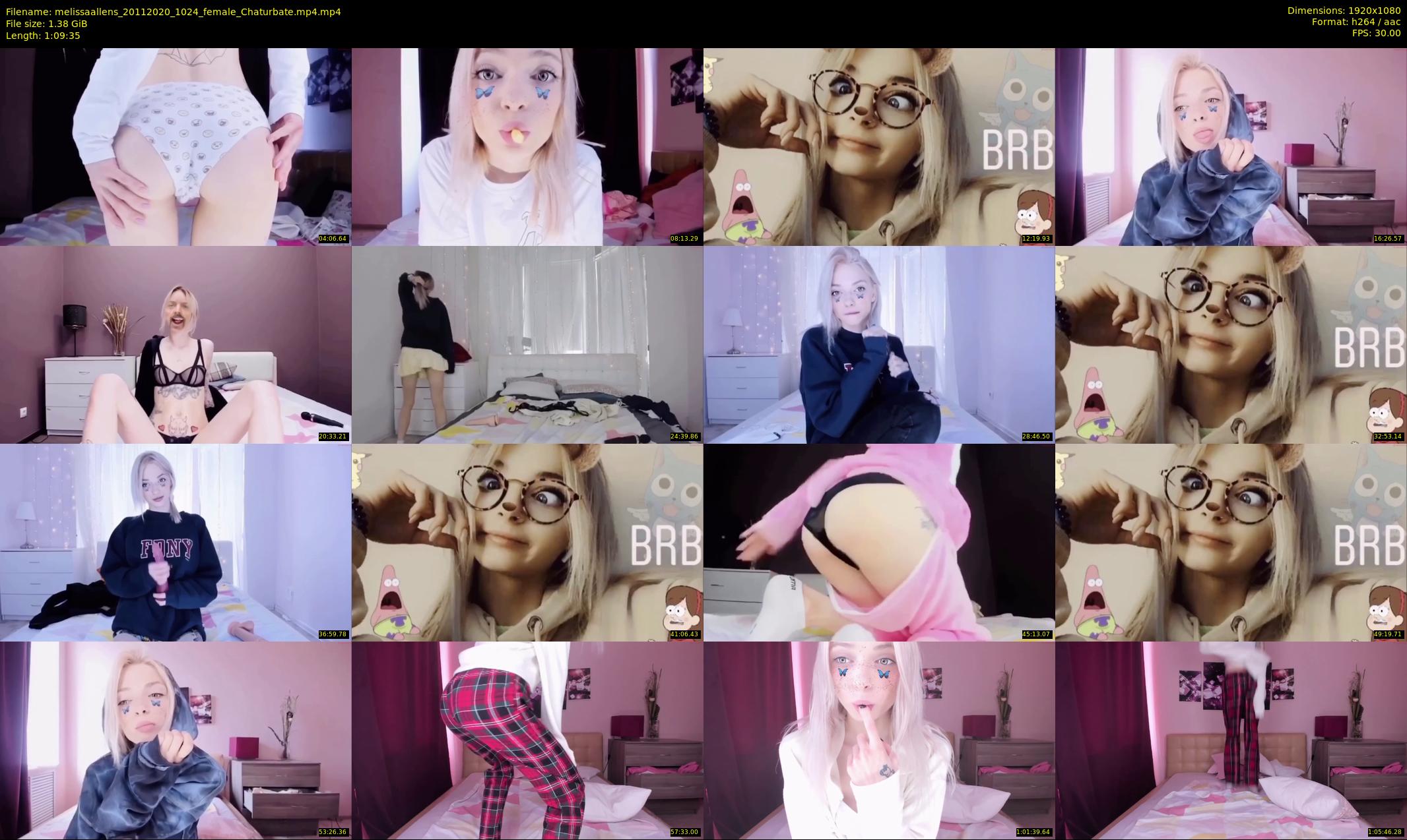 melissaallens — 70 minute Chaturbate female cam show recording, 1080p, Nov 20, 2020