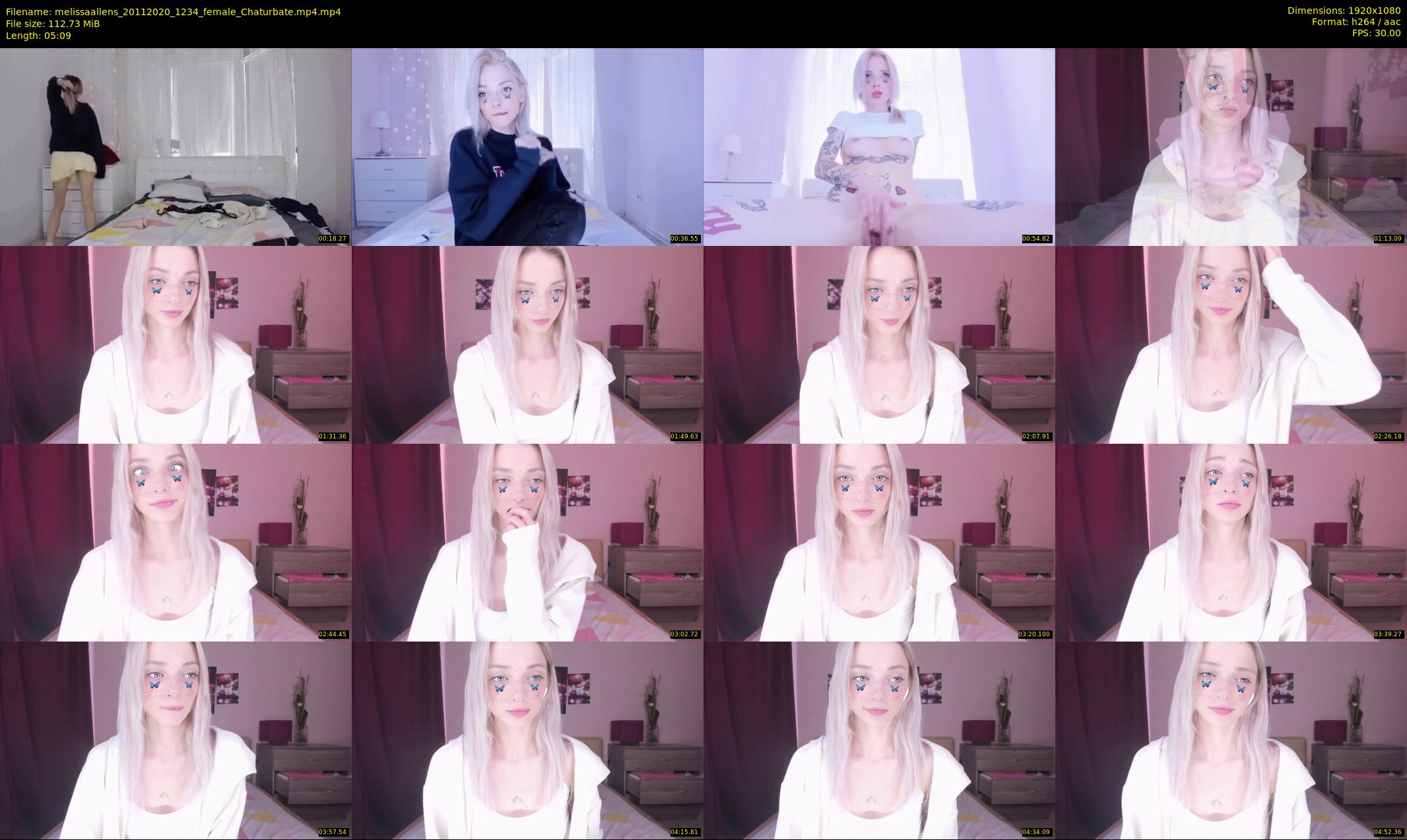 melissaallens — 6 minute Chaturbate female cam show recording, 1080p, Nov 20, 2020