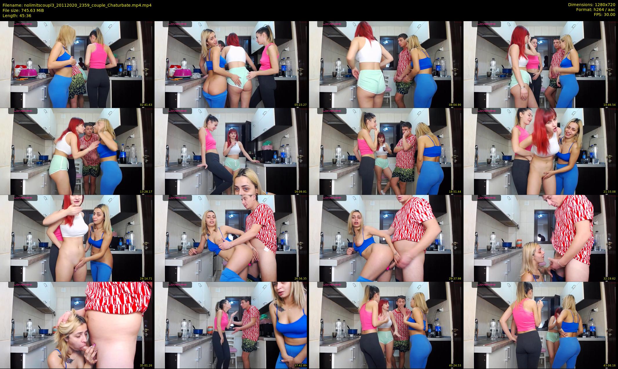 nolimitscoupl3 — 46 minute Chaturbate couple cam show recording, 720p, Nov 20, 2020