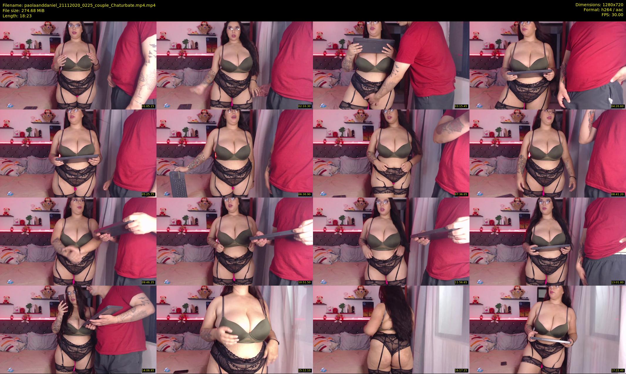 paolaanddaniel — 19 minute Chaturbate couple cam show recording, 720p, Nov 21, 2020