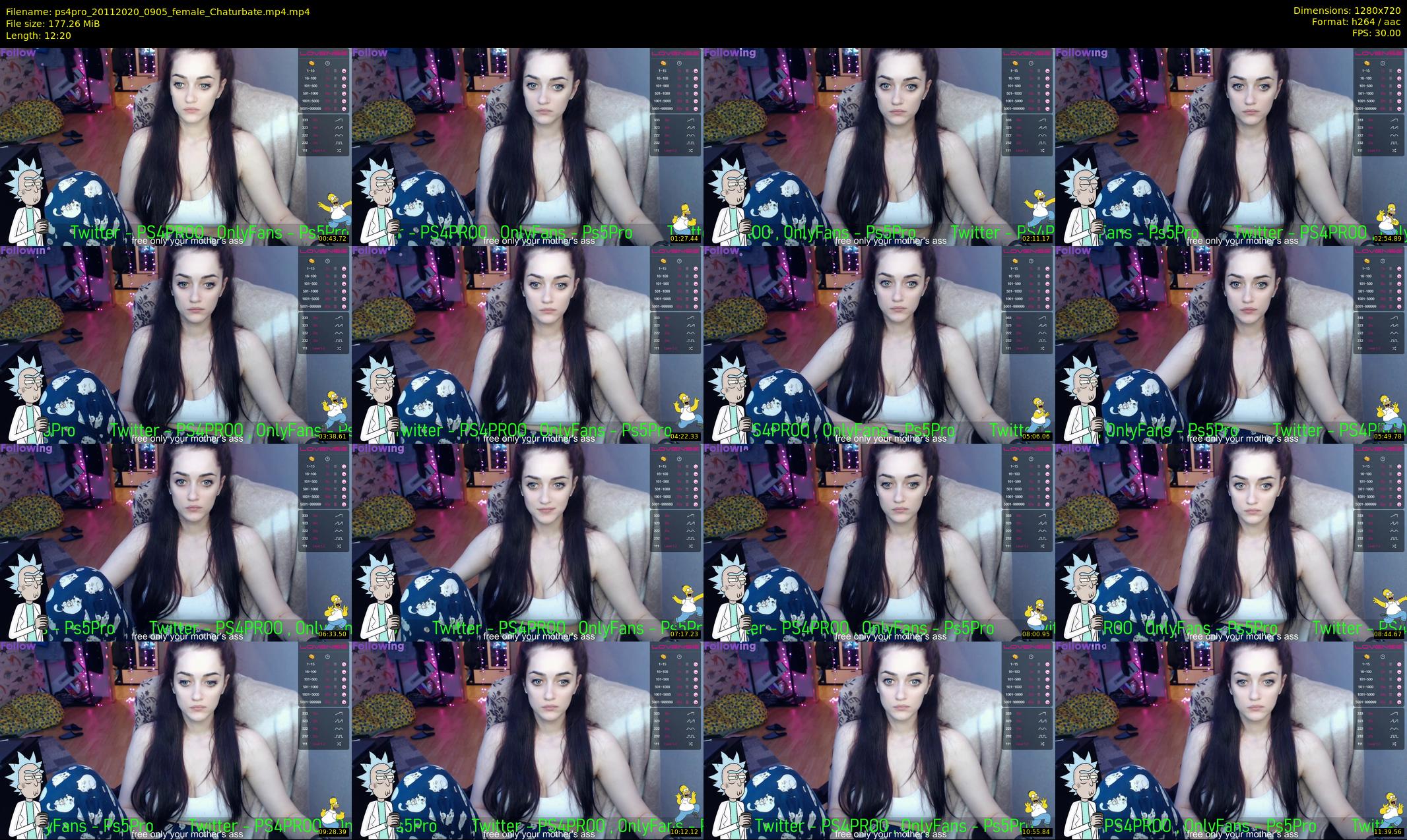 ps4pro — 13 minute Chaturbate female cam show recording, 720p, Nov 20, 2020