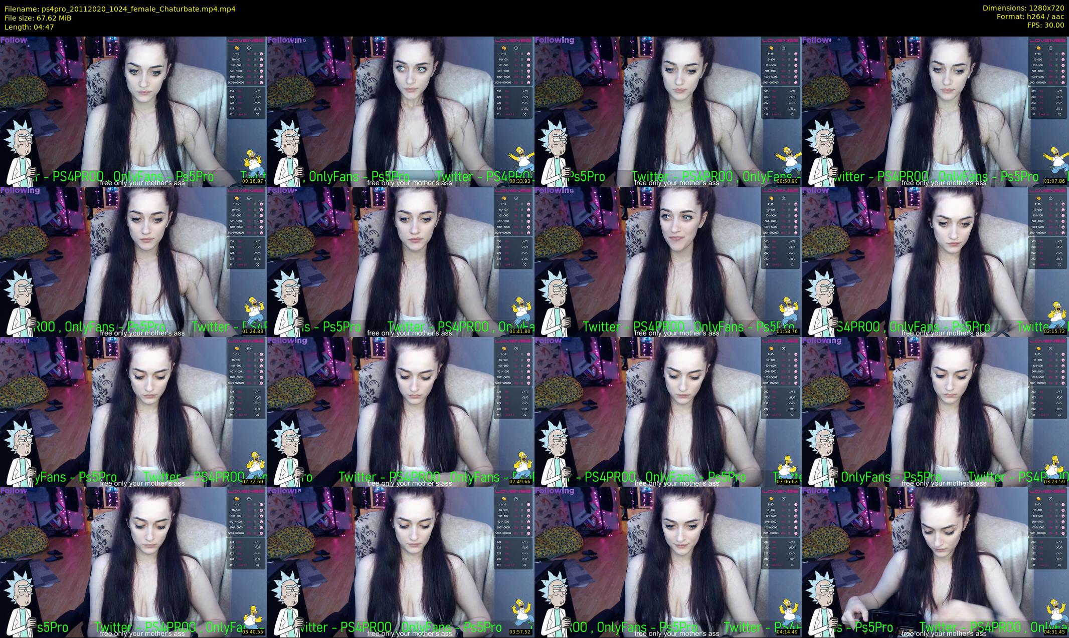 ps4pro — 5 minute Chaturbate female cam show recording, 720p, Nov 20, 2020