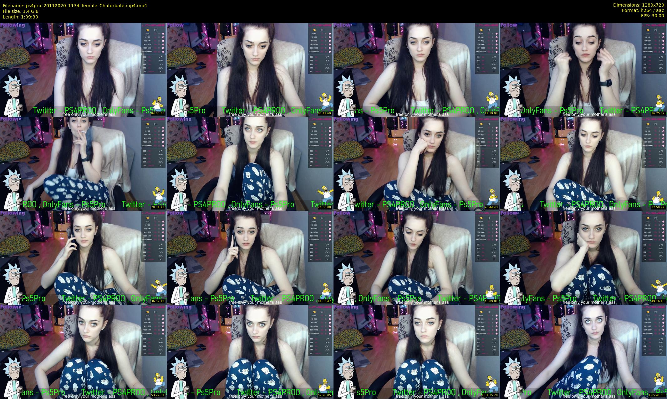 ps4pro — 70 minute Chaturbate female cam show recording, 720p, Nov 20, 2020