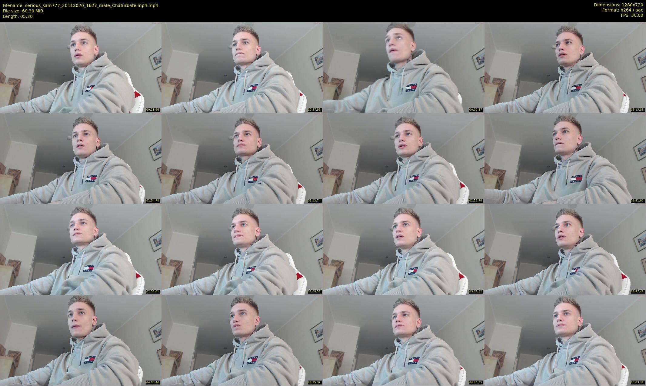 serious_sam777 — 6 minute Chaturbate male cam show recording, 720p, Nov 20, 2020