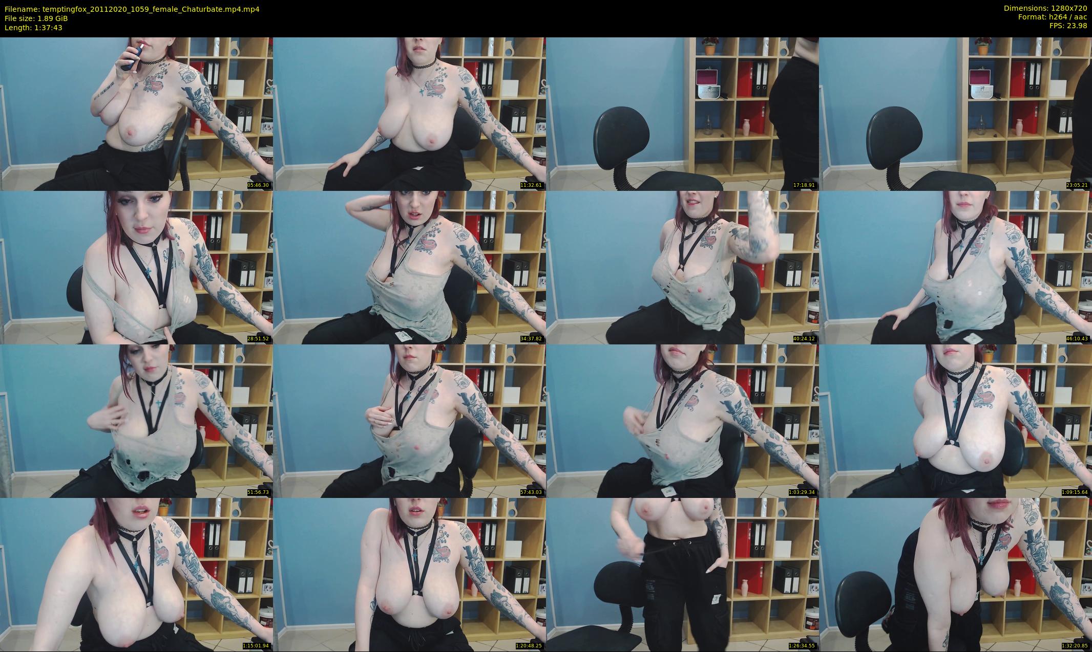 temptingfox — 98 minute Chaturbate female cam show recording, 720p, Nov 20, 2020