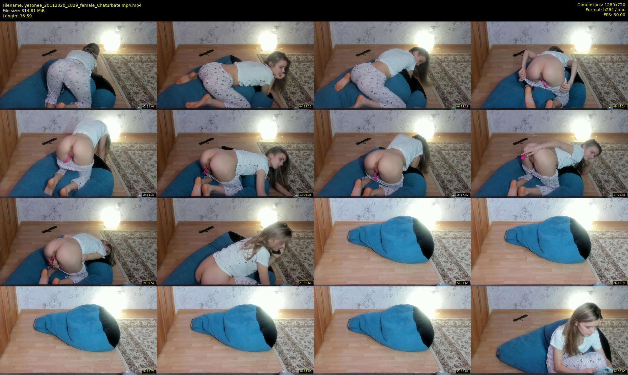 yesonee — 37 minute Chaturbate female cam show recording, 720p, Nov 20, 2020