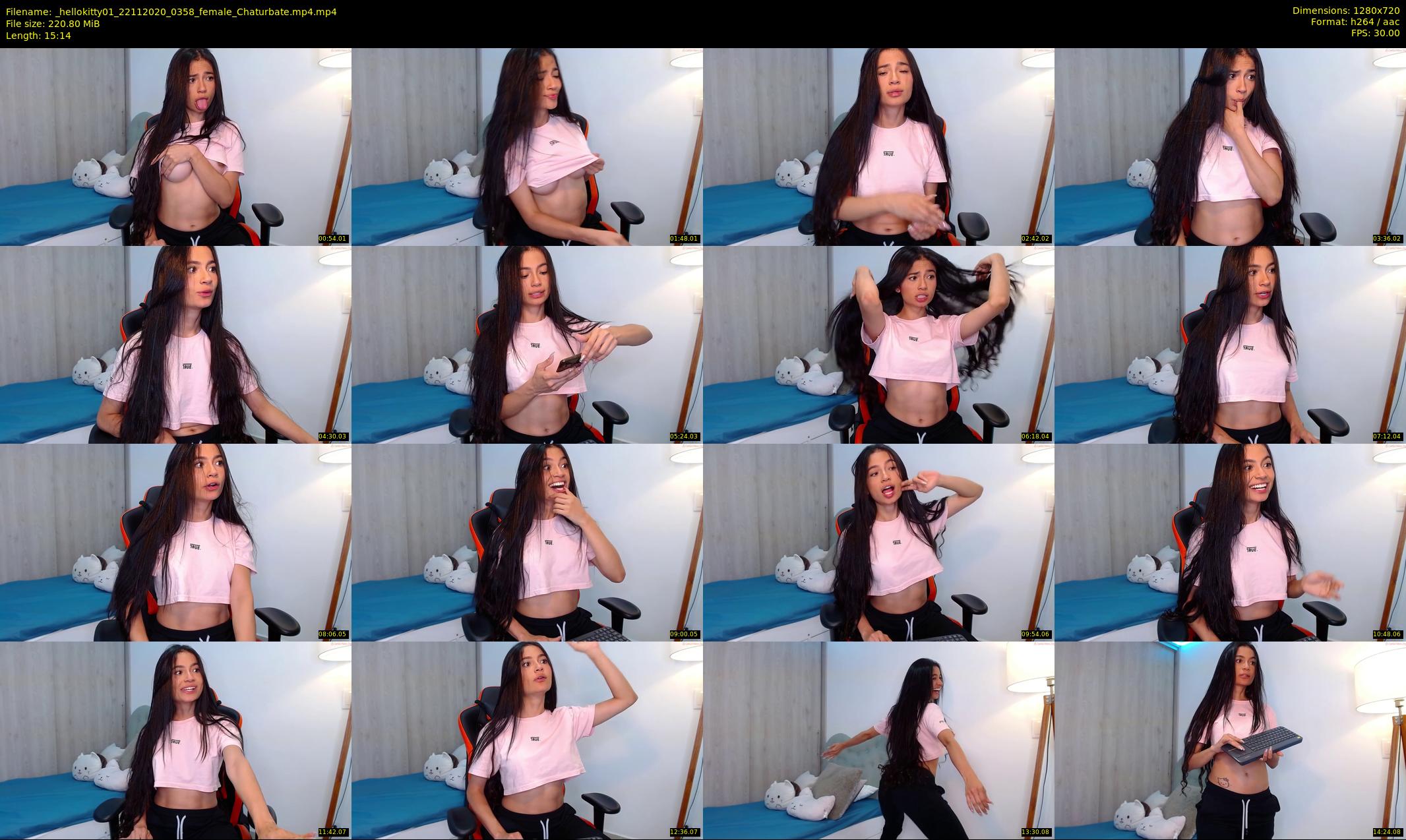 _hellokitty01 — 16 minute Chaturbate female cam show recording, 720p, Nov 22, 2020