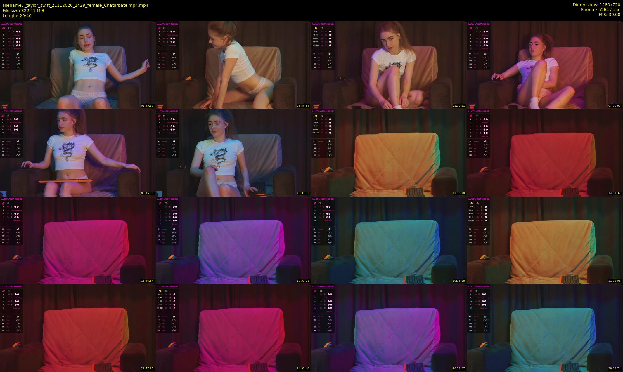 _taylor_swift — 30 minute Chaturbate female cam show recording, 720p, Nov 21, 2020