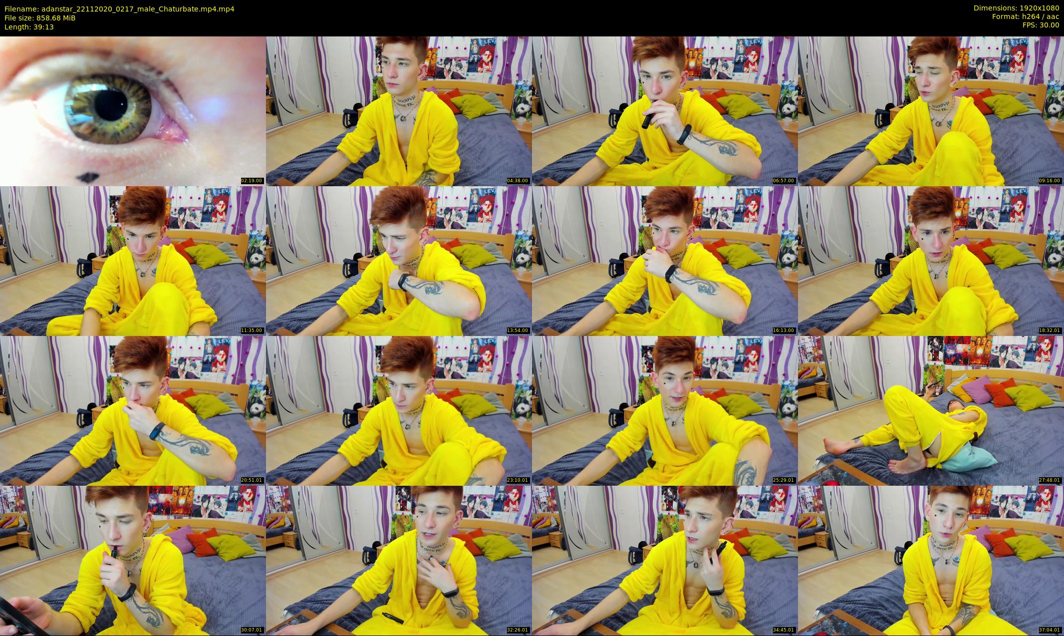 adanstar — 40 minute Chaturbate male cam show recording, 1080p, Nov 22, 2020