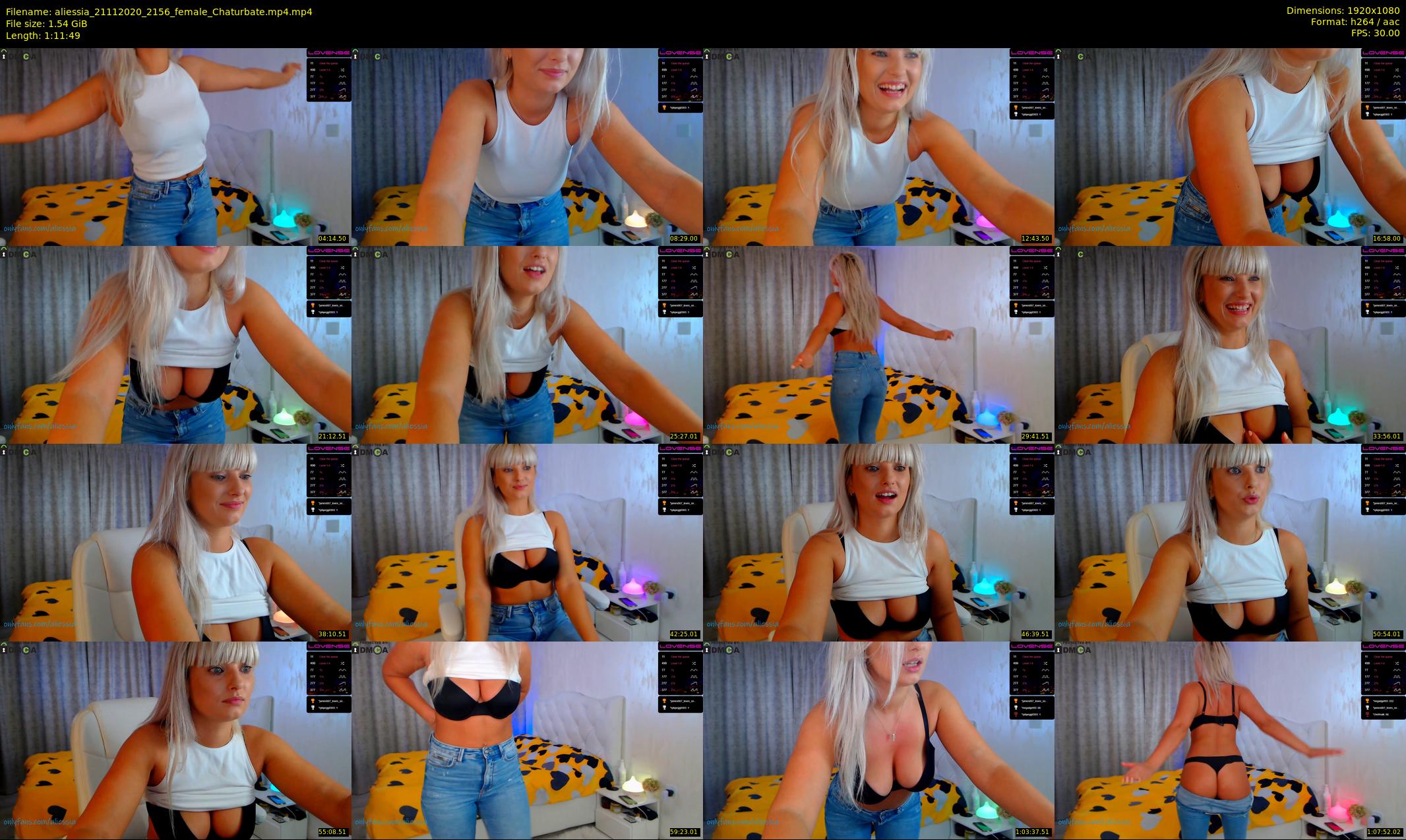 aliessia — 72 minute Chaturbate female cam show recording, 1080p, Nov 21, 2020