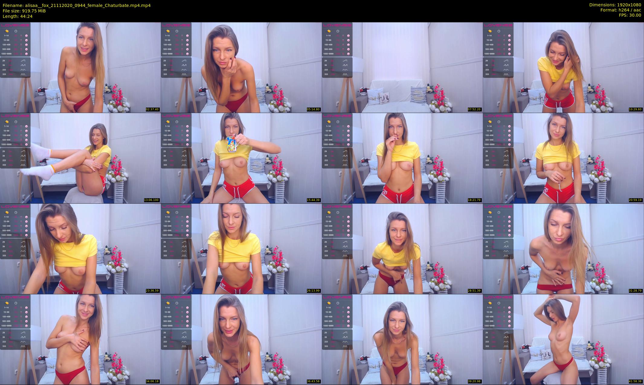alisaa__fox — 45 minute Chaturbate female cam show recording, 1080p, Nov 21, 2020