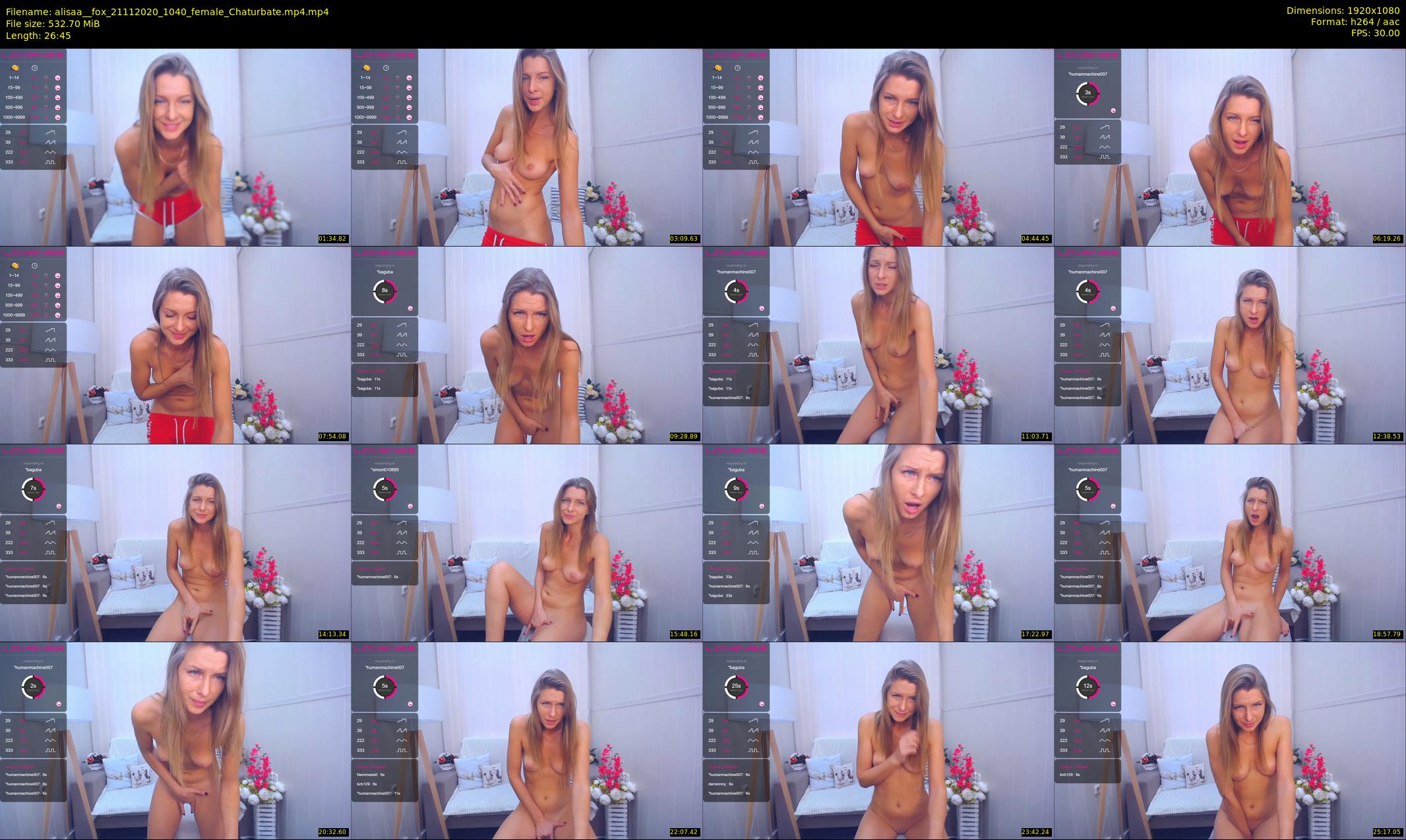 alisaa__fox — 27 minute Chaturbate female cam show recording, 1080p, Nov 21, 2020
