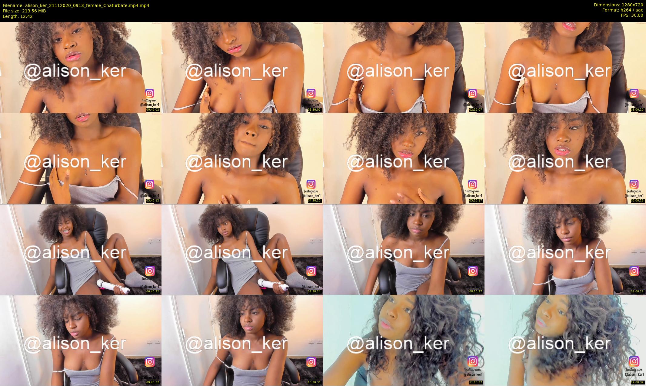alison_ker — 13 minute Chaturbate female cam show recording, 720p, Nov 21, 2020