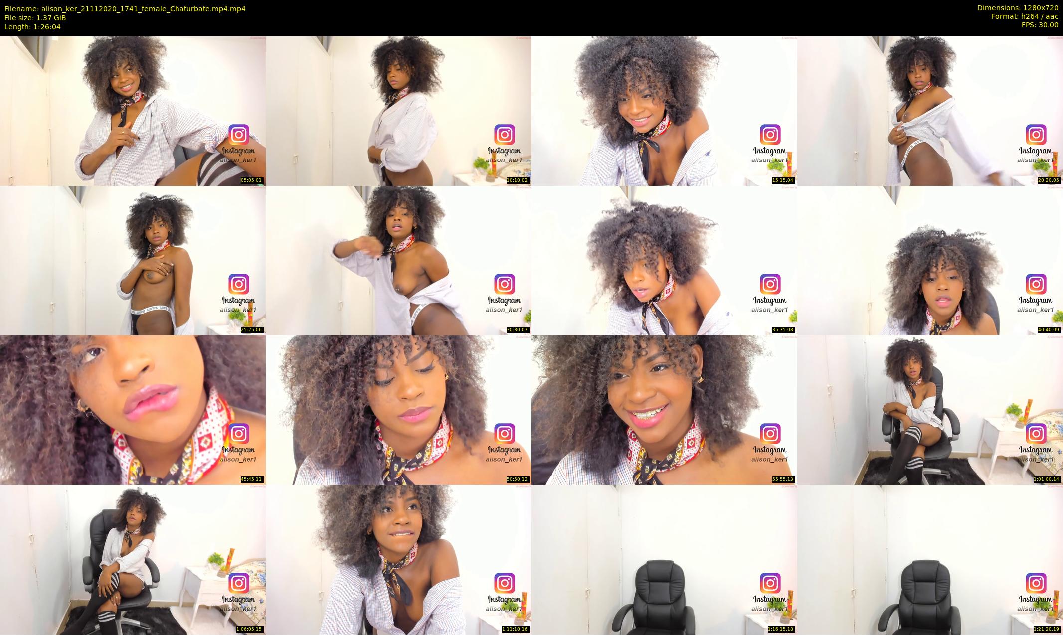 alison_ker — 87 minute Chaturbate female cam show recording, 720p, Nov 21, 2020