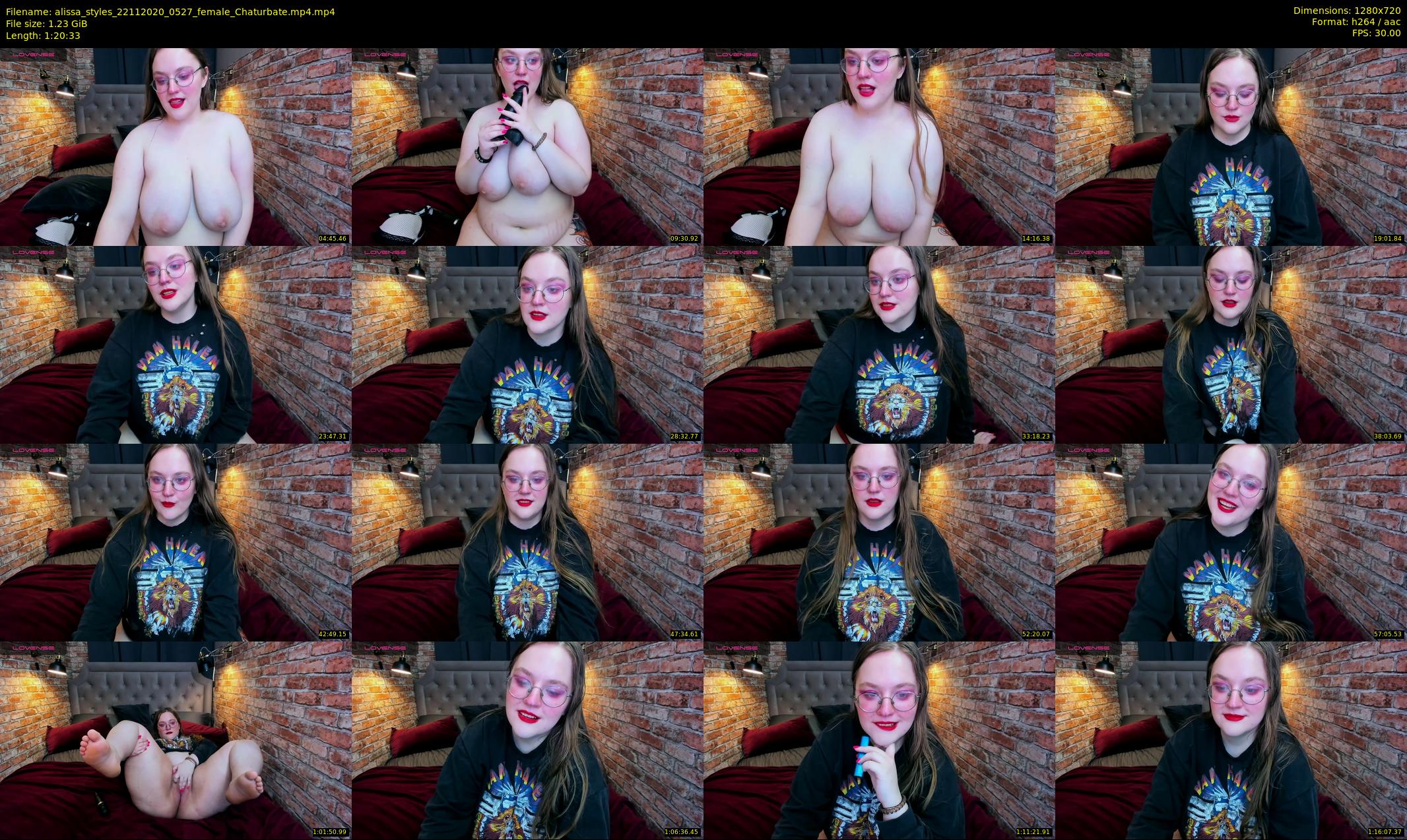 alissa_styles — 81 minute Chaturbate female cam show recording, 720p, Nov 22, 2020