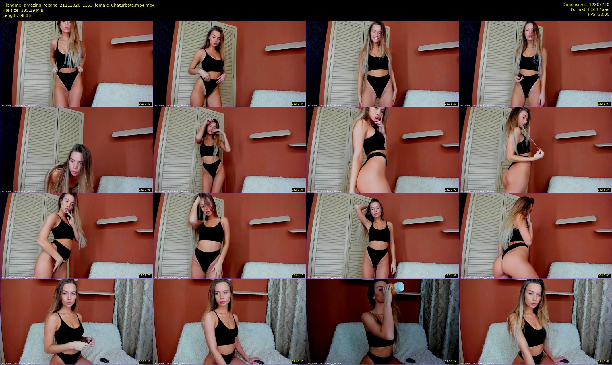amazing_roxana — 9 minute Chaturbate female cam show recording, 720p, Nov 21, 2020